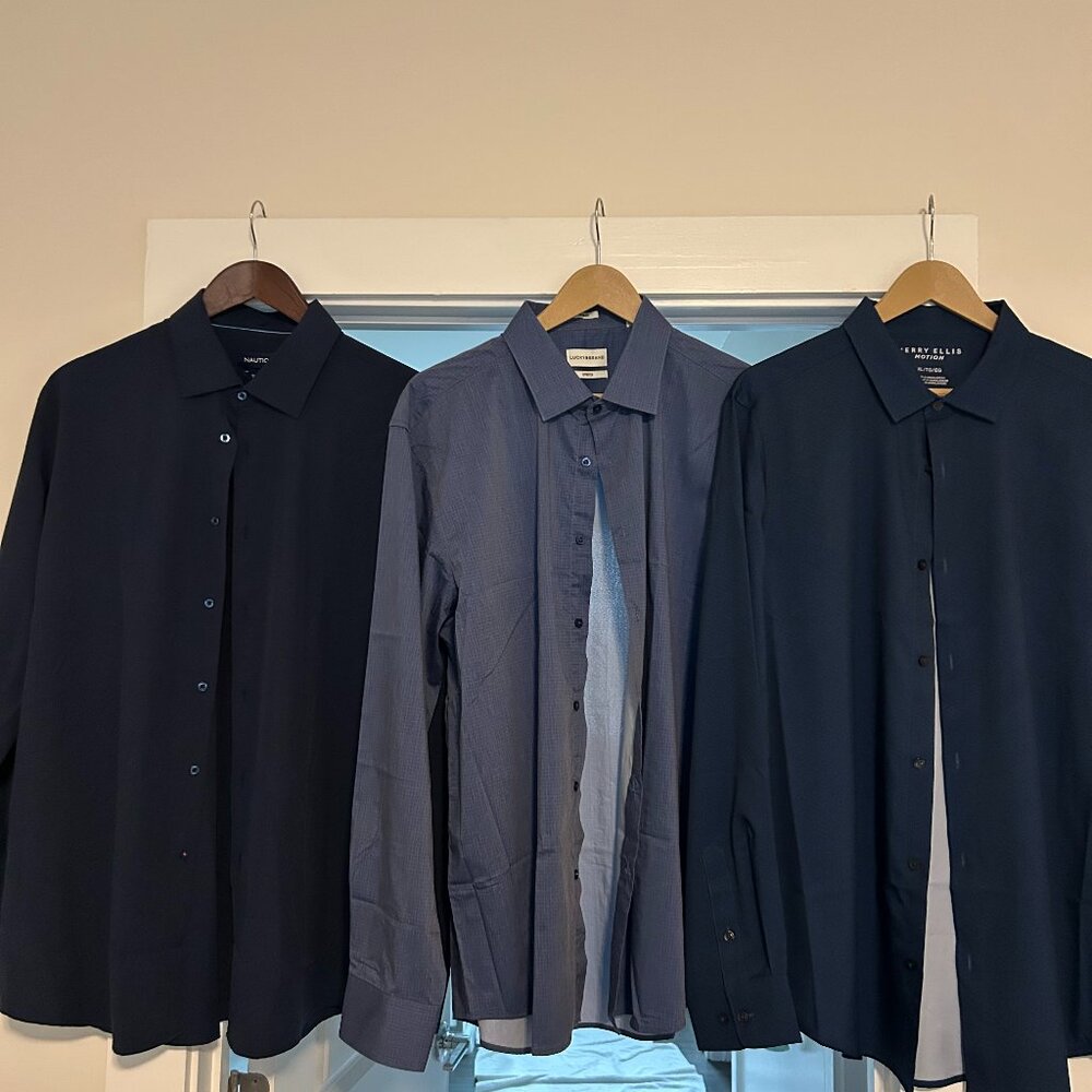3 button down dress shirts brand new never worn